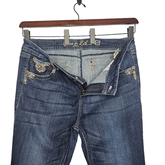 Grace in LA Bootcut Beaded Jeans - Picture 5 of 8